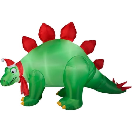 9 39 animated airblown inflatable stegosaurus christmas walmart christmas decorations outdoors
