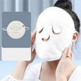thumbnail image 1 of Mascarilla facial reutilizable de toalla para mujeres y niñas | Compresa hidratante de coral con efecto frío y calor | Cuidado de la piel en spa y hogar | Color blanco, 1 of 9
