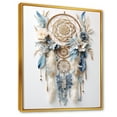 thumbnail image 2 of Designart "Tranquil White And Blue Dreamcatcher" Dream catcher Floater Framed Wall Art Prints, 2 of 5