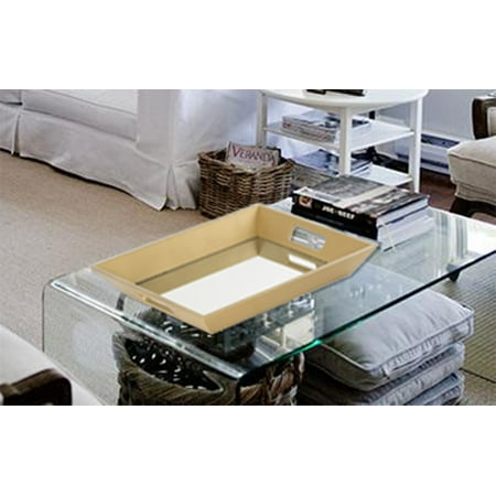 Mainstays Gold Decorative Tray with Mirror