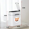 thumbnail image 2 of FASCK 2.2 Gallon Trash Can with Lid, Bathroom Small Trash Can Touchless Automatic Garbage Can Smart Motion Sensor Small Trash Can for Bathroom, Bedroom, Kitchen, Office,2, 2 of 8