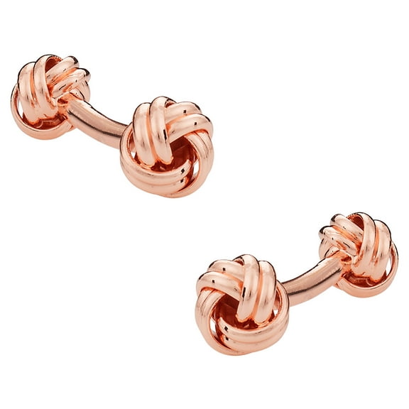 Double Knot Rose-Gold Tone Cufflinks