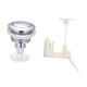 thumbnail image 2 of Piezas de reparación del botón de descarga del inodoro Fácil instalación Botón del tanque del inodoro Baño Plata, 2 of 8