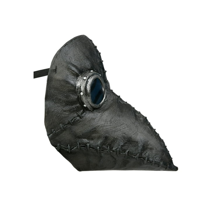 Plague Doctor Black Latex Mask - Walmart.com