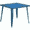 Blue, variant on Flash Furniture Parker Commercial Grade 35.5" Square Black Metal Indoor-Outdoor Table