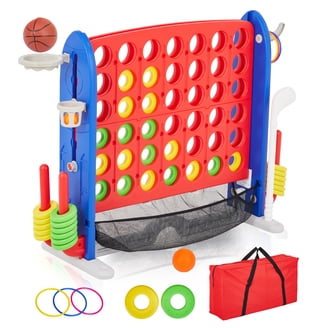 Costway Jumbo 4-to-Score Giant Connect Four Game, 3.5' Tall