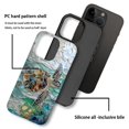 thumbnail image 4 of Punmada Compatible with iPhone 16 Pro Matte Case For Girl Boy Full Body Protective Hard Shell Esthetics Pattern Stained Glass Sea Turtle Window Art, 4 of 7
