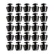 thumbnail image 1 of 25 remaches de cabeza plana redonda, fáciles de instalar, con tornillos de 12 mm. Negro A, 1 of 8