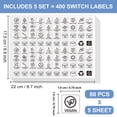 thumbnail image 2 of 400 Pcs Travel Toiletry Labels 40 Designs Beauty Organization Labels Removable Clear Cosmetics Label for Cosmetic Jars, 2 of 7