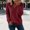 Red, variant on Liuinsasek Womens Fuzzy Sweater Fashion Casual V-Neck Oversized Long Sleeve Soft Fluffy Knit Pullover Top for Fall/Winter Lounge Outfits
