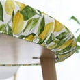 thumbnail image 6 of Summer Yellow Lemon Green Leaf Round Tablecloth Farmhouse Table Cover with Elastic Edge Washable Fitted Table Cloth for Kitchen Patry Outdoor Decor Fits 44", Medium, 6 of 6