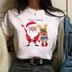 thumbnail image 1 of Camiseta con estampado de árbol de Navidad para mujer, ropa femenina de cuello redondo, Top de Modal de manga corta, regalo de Feliz Navidad, 1 of 5