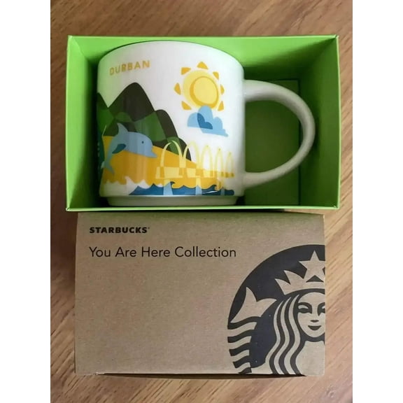 Starbucks 2013 You Are Here Collection Durban 14 ounce collector coffee mug NEW