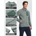 thumbnail image 5 of Pioneer Camp Men's Fleece Jackets Full Zip Lightweight Winter Warm with Zipper Pockets Athletic Camping Outwear Coat, 5 of 6