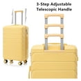 thumbnail image 3 of SONGMY 3 pcs/set in ABS Spinner Wheel Luggage Set, Carry on Suitcase, 3 of 7