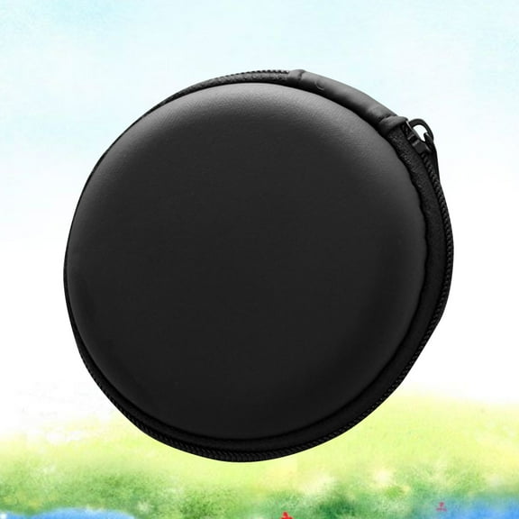 GOOHOCHY  Cable Bag Zipper Protect Pouch Coin Purse Organizer Earbud Black