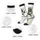 thumbnail image 5 of Balery Black And White Rose Calcetas Largas con Estampado para Hombre y Mujer – Suaves y Transpirables, Talla Única (US 5-11), 5 of 6