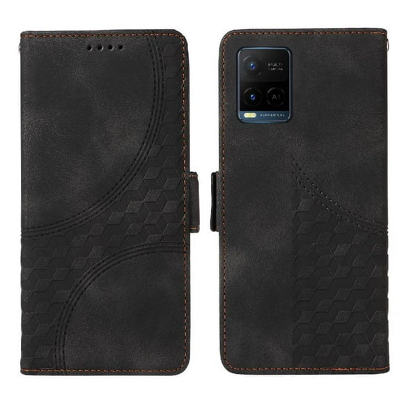 Funda GANGXUN para Vivo Y21s con diseño acolchado elegante, cuero PU, protección total y ajuste preciso