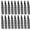 Black, variant on 36PCS Soccer Pattern Elastic Hair Ties & Wristbands - 0.6" Wide No-Crease Stretchy Ribbon Ties for Athletes, Cheerleaders & Sports Fans - Gameday Team Spirit Accessories