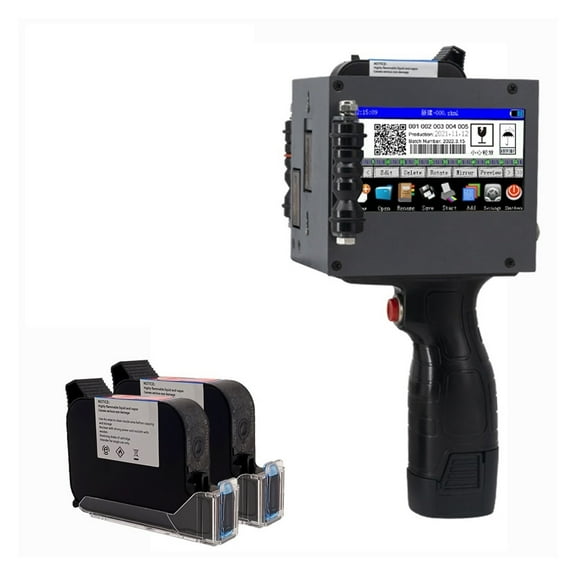 Printer Jet, 50.8mm Large Character Handheld Inkjet Printer, Encoding QR Code Logo, Fast Drying, Printable On Multiple Materials
--------
,Fast Printing