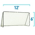 thumbnail image 6 of Franklin Sports Competition Soccer Goal - Steel Backyard Goal - 12' x 6' Official Size - Black, 6 of 7
