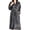 Gray, variant on Mens and Womens Robe, Warm Fleece Unisex Bathrobes, Soft Plush House Robes, X Large-XX Large, Navy Blue