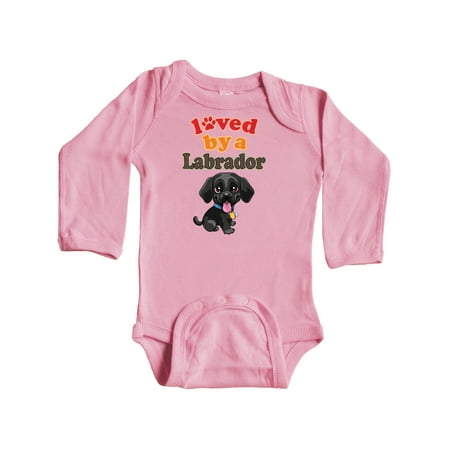 

Inktastic Labrador Retriever Dog Black Lab Gift Baby Boy or Baby Girl Long Sleeve Bodysuit