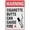 Warning Sign 1, variant on Clean Up After Your Dog Sign 8"x12" Aluminum Sign Reflective - Uv Protected, Waterproof, Weatherproof And Fade Resistant - 4Pre-Drilled Holes