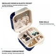 thumbnail image 2 of Starry Polar Bear Travel Portable Jewelry Organizer: Square Bracelet Holder, Jewelry Display, and Box for Girls and Women, 2 of 6