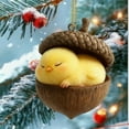 thumbnail image 2 of Weloille Animal Hanging Ornament 0.26 Ft, 1 Piece Cute Resin Pendant Decor, Lightweight Decorative Hanging Accessory, for Backpack Keychain Car Interior Home Wall Decor, 2 of 2
