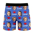 thumbnail image 6 of KHONTS Men's Personalized Boxers Husband Boyfriend Funny Boxers DIY Valentine's Day Birthday for Him Blue M, 6 of 8
