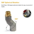 thumbnail image 6 of 3/4" Fuel Hose Swivel 360° Rotating Connector for Fuel Swivel,Fuel Transfer Hose, 6 of 10