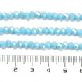 thumbnail image 4 of Opaque Glass Beads Stands AB Color Faceted(32 Facets) Round Light Sky Blue 4.5x4mm Hole: 1mm 87~93pcs/strand 32~33cm, 4 of 4
