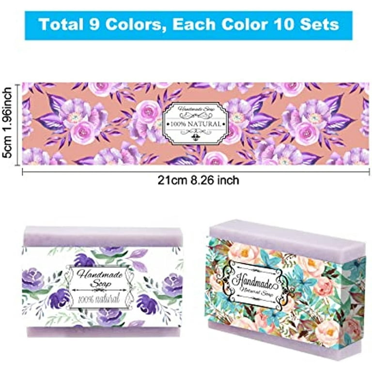 TEHAUX 10pcs Sheet Kraft wrapping paper soap labels soap stamp soap  wrappers for homemade soap flower packaging paper soap packaging for soap  making wedding bride vintage the paper : : Home Improvement