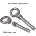 thumbnail image 2 of 304 Stainless Steel Expansion Screw Hook Eyebolt Expansion Bolt Loop Swing Hook M6 M8 M10-M20 1pcs (Color : 60mm, Size : M12), 2 of 5