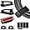 Black, variant on Under Desk Cable Management Clips, Wire Organizer Clips for PC Network Cable Mamagement, Large Adhesive Cable Clips Wire Holders (Computer, TV, Ethernet, Electric Wires), White, 20 PCS
