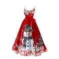 thumbnail image 1 of Wyzesi Robes pour Femmes Décontractées Hiver Robe Décontractée de Vacances pour Femmes Imprimée à Manches Courtes Robe Maxi d'Automne pour Femmes, 1 of 3