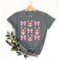 thumbnail image 5 of Mujeres Pantalones Cortos de Manga Corta Impresa Floral Cuello Redondo Superior / Camisa Poliéster, Blusa Casual de Moda para el Uso Diario Del Hogar, 5 of 5