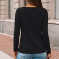thumbnail image 6 of SUNBS Long Sleeve Shirts for Women Tunic V Neck Button Top Dressy Casual Business Blouses, 6 of 9