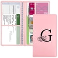 thumbnail image 1 of Yeecase Soporte Para Registro Y Seguro De Auto Porta Documentos De Auto Con Cierre Rosa Con Letras Funda Billetera Auto Vehículo Accesorios Para Auto Para Mujeres Y Hombres, 1 of 5