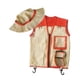 thumbnail image 5 of Chaleco y sombrero de explorador para niños Kit de aventura al aire libre Juego de simulación Chaleco de safari y sombrero Naranja, 5 of 9
