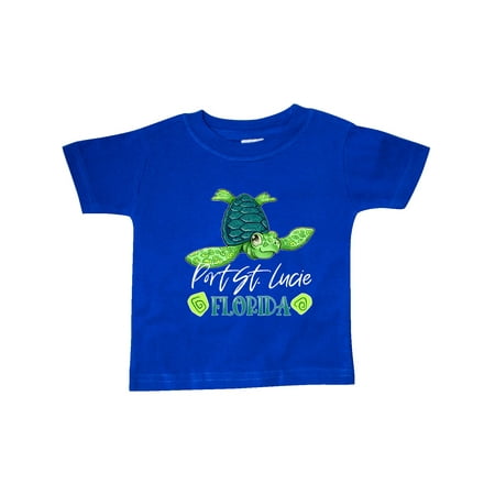 

Inktastic Port St. Lucie Florida Happy Sea Turtle Gift Baby Boy or Baby Girl T-Shirt