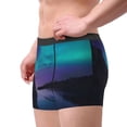 thumbnail image 2 of Naloa Night At Lake Aurora Mens Underwear - Boxers for Men, Mens Boxer Briefs, Classic Briefs for Men-Medium, 2 of 5