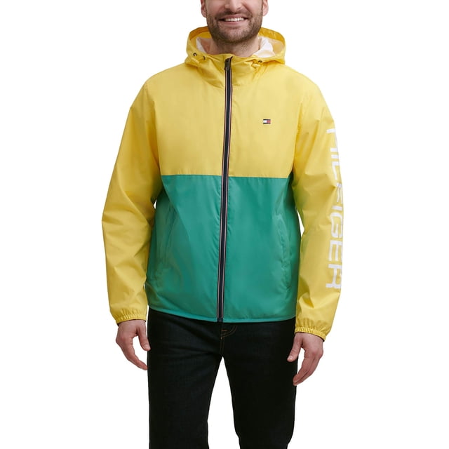 Chubasquero Tommy Hilfiger ligero y resistente al agua para hombre