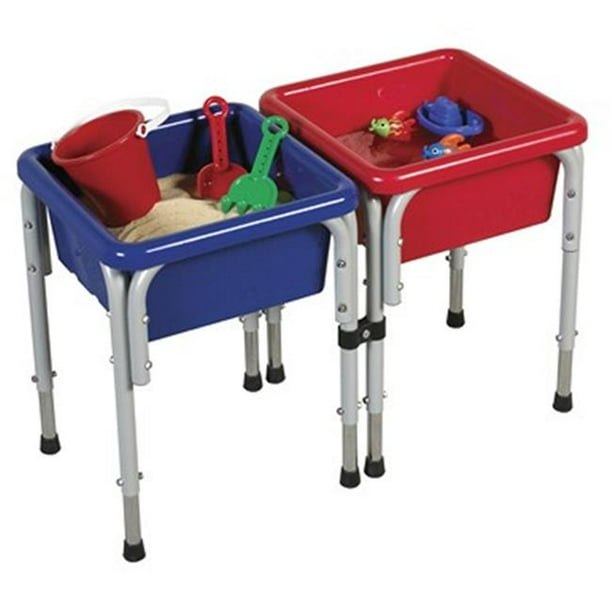 s 2 Station Square Sand & Water Table with Lids - Walmart.com - Walmart.com