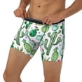 thumbnail image 3 of Salouo Cactus Plants1 Pattern Men's Boxer Briefs, Soft & Breathable Underwear Elastic Waistband Briefs for Men,1-Pack, 3 of 7