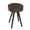Brown Edge Small, variant on Round Wooden Coffee Table with Storage Carved Tabletop End Table Modern Side Table for Living Room Sofa, Chairs (Black Edge Large)