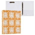 thumbnail image 3 of Waterproof PVC Round Ring Binder - D-Rings Clipboard, 200 Page Capacity (1 or 2-Pack), Ideal for Office , Home and School，An African Tribal Pattern, 3 of 8
