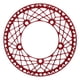 thumbnail image 1 of BOLANY Aluminum Alloy Folding Bike Chainring for 130 BCD 53TAnode Red, 1 of 4
