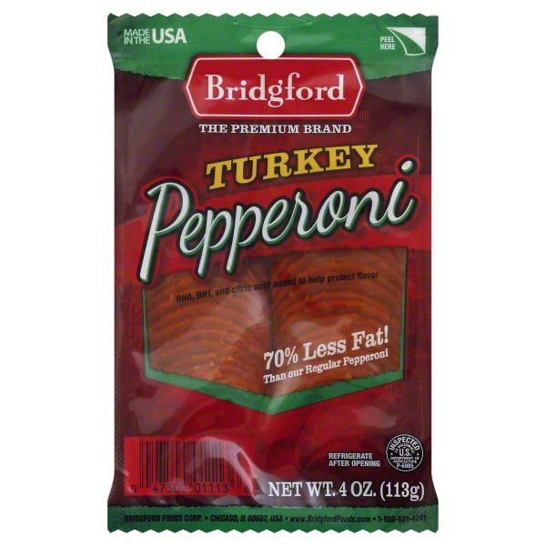 Bridgford Turkey Pepperoni, 4 Oz. - Walmart.com - Walmart.com